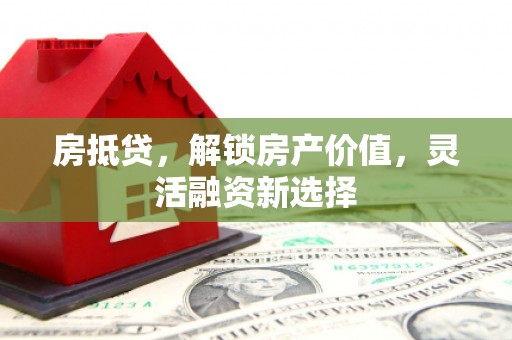 苍溪房抵贷，解锁房产价值，灵活融资新选择