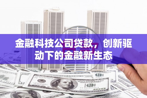 苍溪金融科技公司贷款，创新驱动下的金融新生态