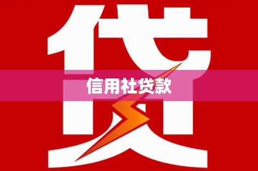 苍溪信用社贷款