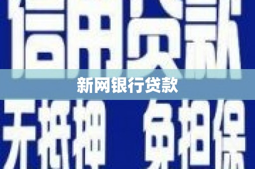 苍溪新网银行贷款