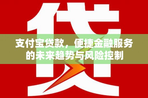 苍溪支付宝贷款，便捷金融服务的未来趋势与风险控制