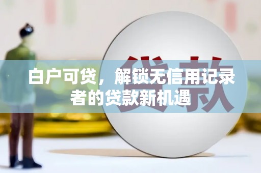 苍溪白户可贷，解锁无信用记录者的贷款新机遇