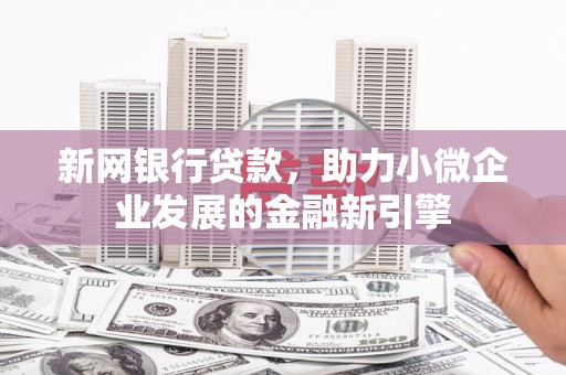 苍溪新网银行贷款，助力小微企业发展的金融新引擎