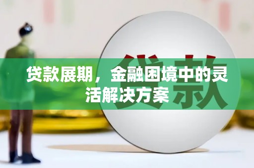 苍溪贷款展期，金融困境中的灵活解决方案