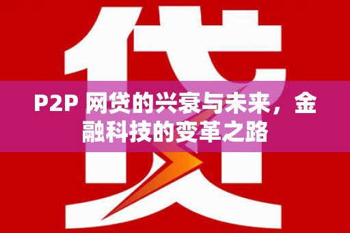 苍溪P2P 网贷的兴衰与未来，金融科技的变革之路