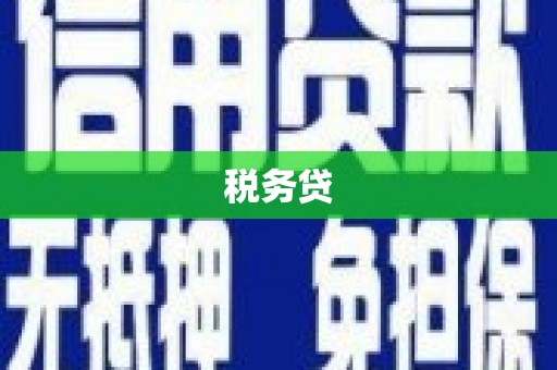 苍溪税务贷