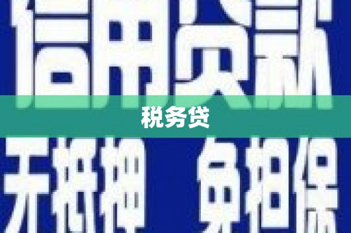 苍溪税务贷