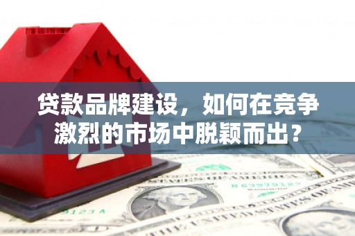 苍溪贷款品牌建设，如何在竞争激烈的市场中脱颖而出？