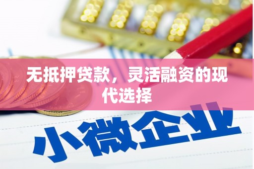 苍溪无抵押贷款，灵活融资的现代选择