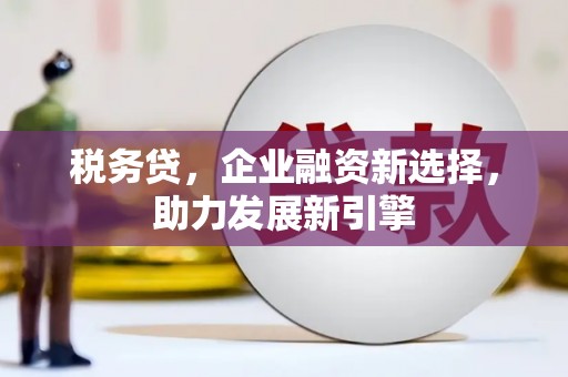 苍溪税务贷，企业融资新选择，助力发展新引擎