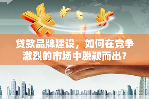 苍溪贷款品牌建设，如何在竞争激烈的市场中脱颖而出？