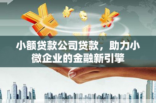 苍溪小额贷款公司贷款，助力小微企业的金融新引擎
