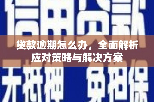苍溪贷款逾期怎么办，全面解析应对策略与解决方案