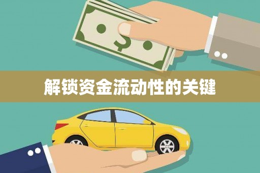 苍溪解锁资金流动性的关键
