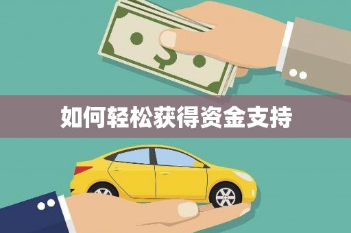 苍溪如何轻松获得资金支持