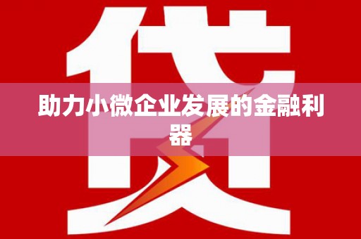 苍溪助力小微企业发展的金融利器