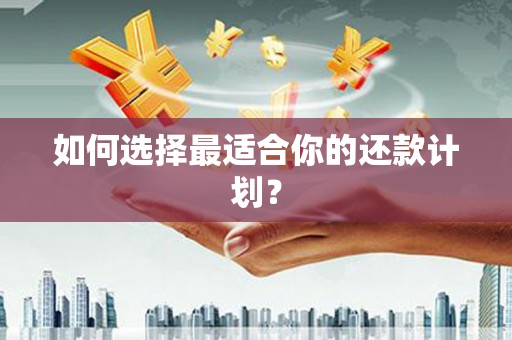 苍溪如何选择最适合你的还款计划？