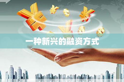 苍溪一种新兴的融资方式