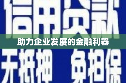 苍溪助力企业发展的金融利器